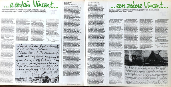 Jules Croiset : A Certain Vincent (LP, Album, Mono)