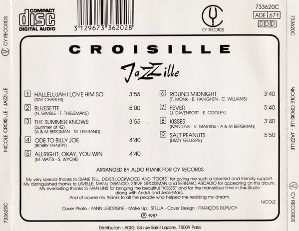 Nicole Croisille : Jazzille (CD, Album)