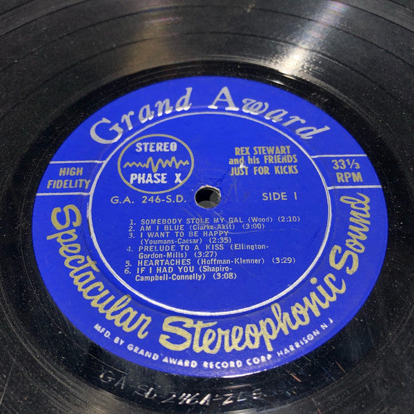 Rex Stewart And His Friends : Just For Kicks (LP, Album)