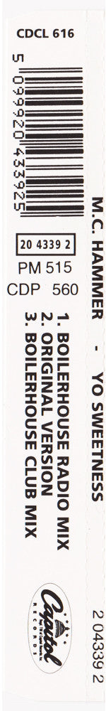 MC Hammer : Yo Sweetness (CD, Maxi)