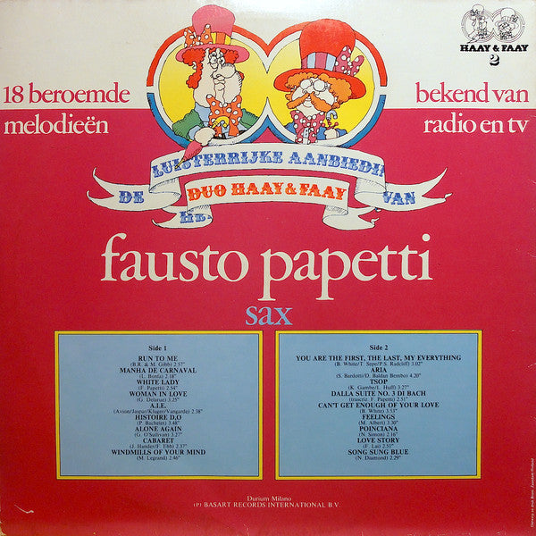 Fausto Papetti : Duo Haay & Faay Presenteert Fausto Papetti (LP, Comp, Gat)