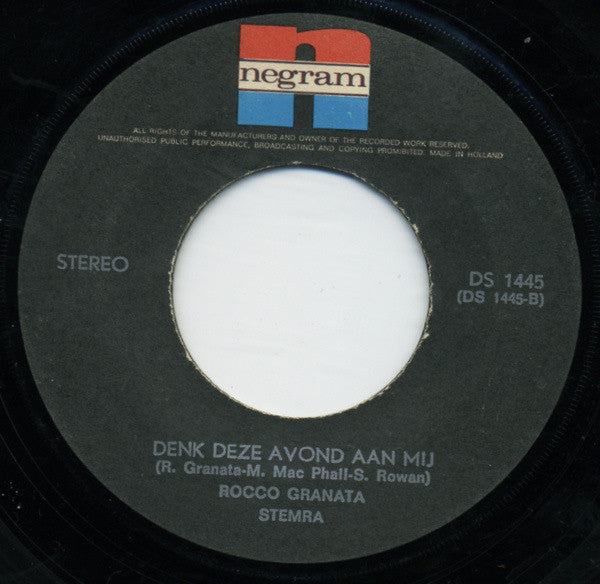 Rocco Granata : Jessica (7", Single)