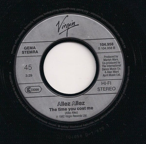 Allez Allez : Flesh And Blood (7", Single)