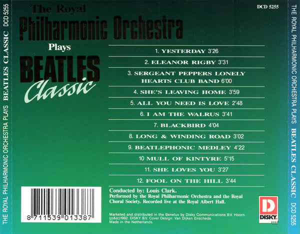 Royal Philharmonic Orchestra , Conductor: Louis Clark : Plays Beatles Classic (CD, Album, RP)