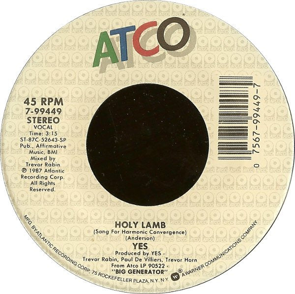 Yes : Love Will Find A Way (7", Single, Spe)