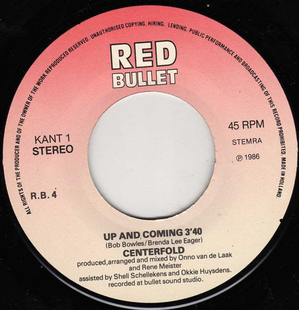 Centerfold : Up And Coming (7", Single)