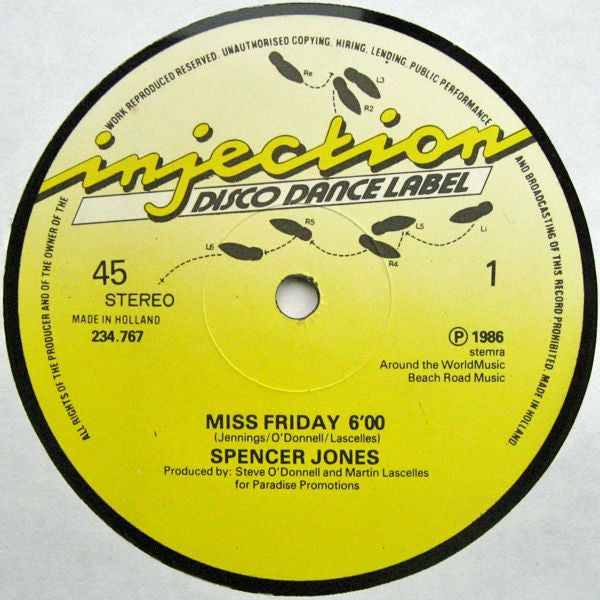 Spencer Jones : Miss Friday (12")