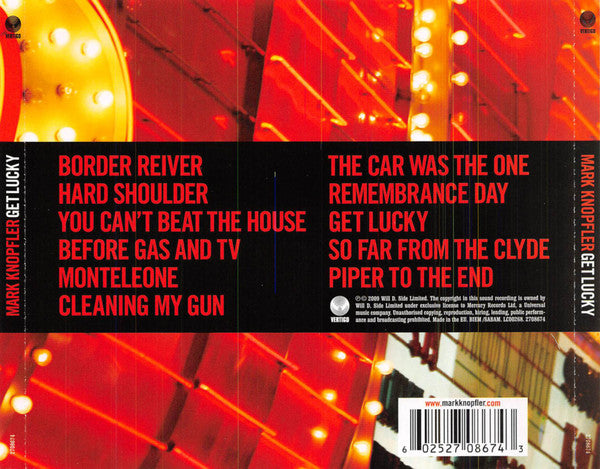 Mark Knopfler : Get Lucky (CD, Album, red)
