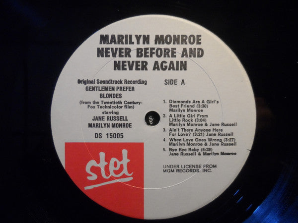 Marilyn Monroe : Never Before And Never Again (LP, Comp)