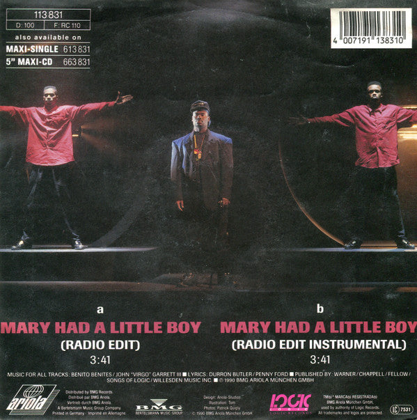 Snap! : Mary Had A Little Boy (7", Single)