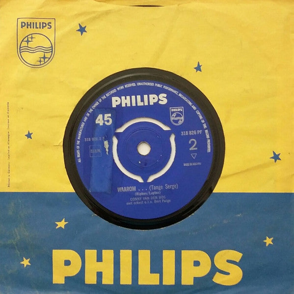 Conny Vandenbos : Monsieur / Waarom (7")