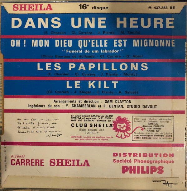 Sheila (5) : Le Kilt (Un Sou C'est Un Sou...) (7", EP)