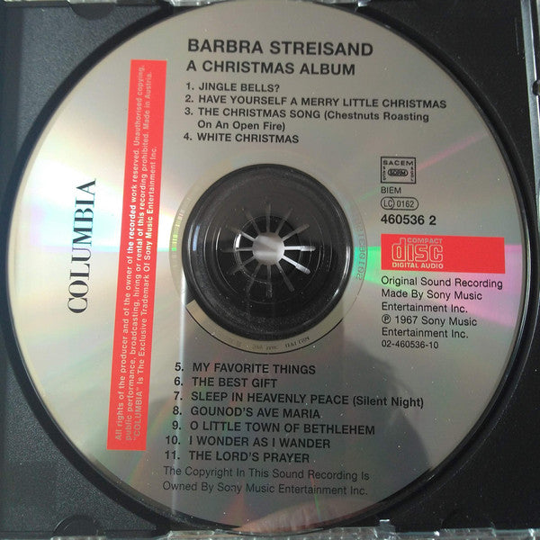 Barbra Streisand : A Christmas Album (CD, Album, RE)