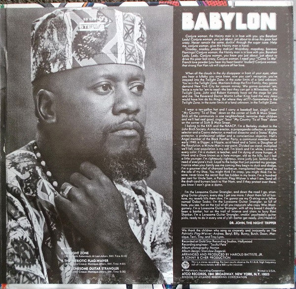 Dr. John : Babylon (LP, Album, CT,)