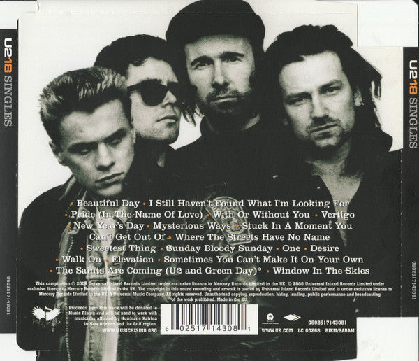U2 : U218 Singles (CD, Comp, Sup)