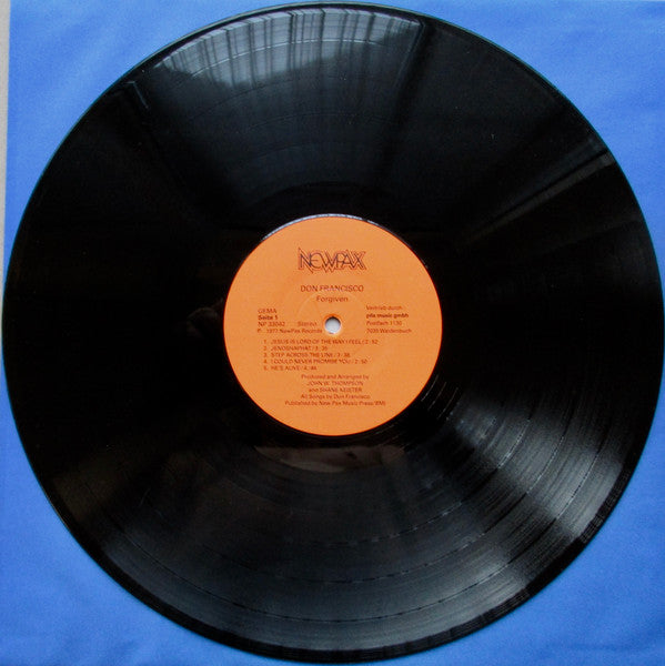 Don Francisco (2) : Forgiven (LP, Album)