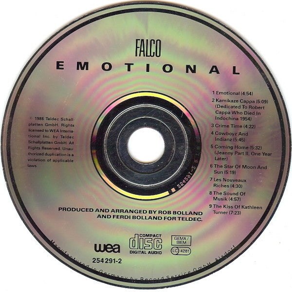 Falco : Emotional (CD, Album)