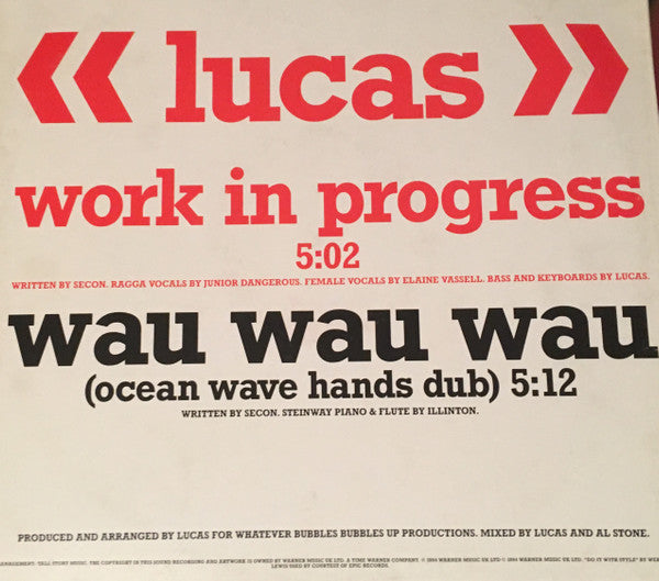 Lucas (2) : Wau Wau Wau (12")