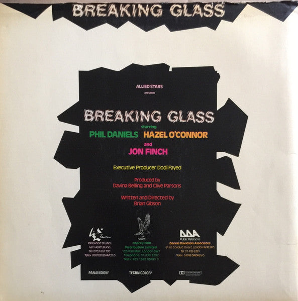 Hazel O'Connor : Breaking Glass (LP, S/Sided, W/Lbl, Gat)