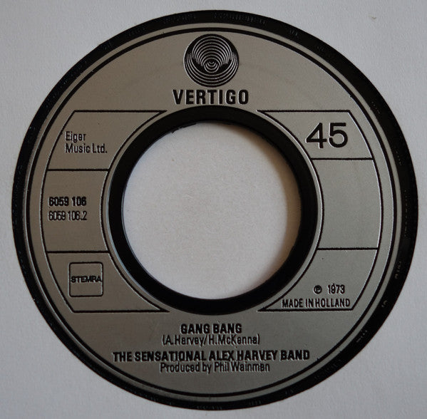 The Sensational Alex Harvey Band : Sergeant Fury / Gang Bang (7", Single)