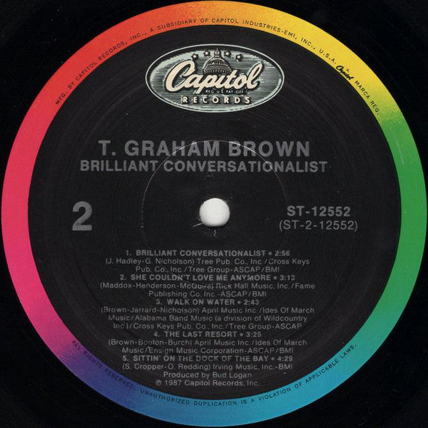 T. Graham Brown : Brilliant Conversationalist (LP, Album, Spe)