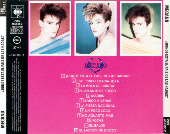 Mecano : ¿Dónde Está El País De Las Hadas? (CD, Album, RE)