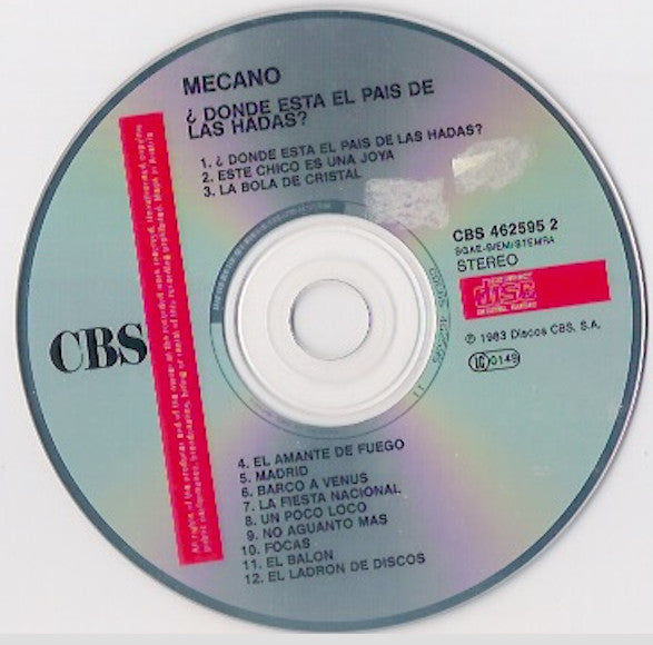 Mecano : ¿Dónde Está El País De Las Hadas? (CD, Album, RE)