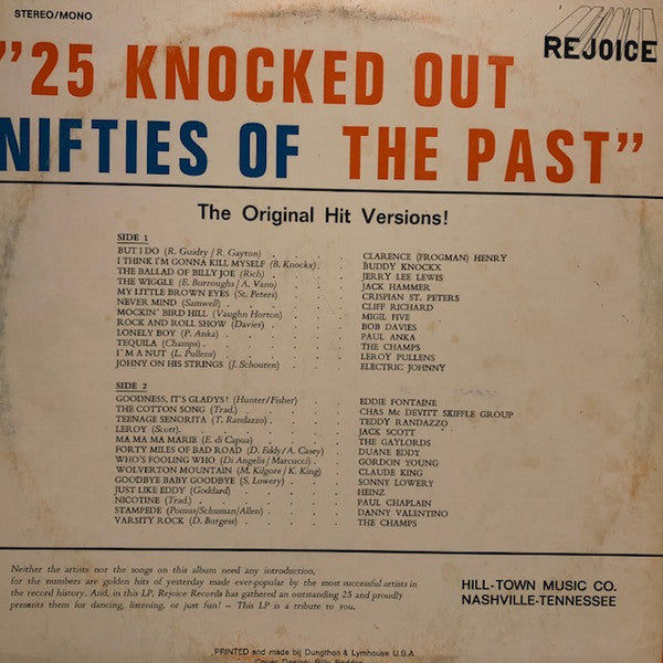 Various : 25 Knocked Out Nifties Of The Past (LP, Comp)