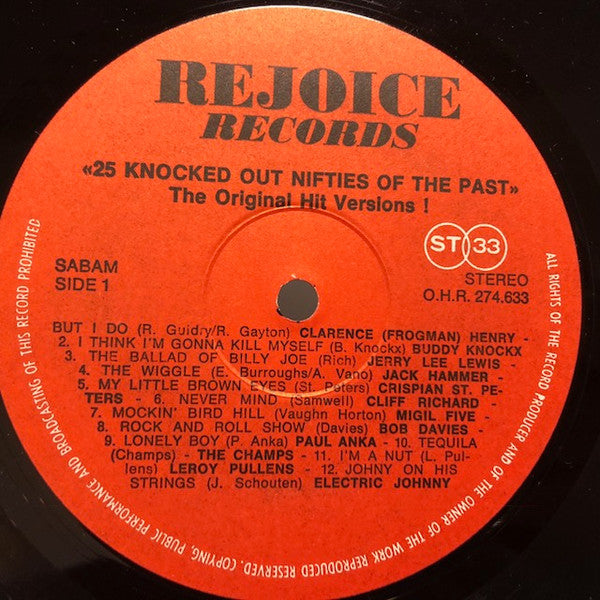 Various : 25 Knocked Out Nifties Of The Past (LP, Comp)
