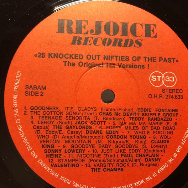 Various : 25 Knocked Out Nifties Of The Past (LP, Comp)