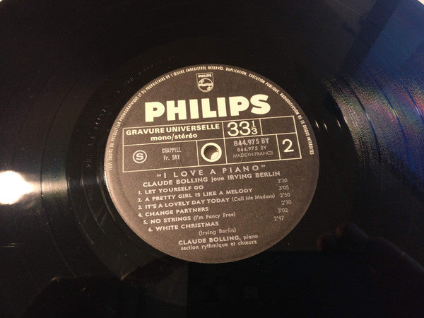 Claude Bolling : Joue Irving Berlin "I Love A Piano" (LP, Album)