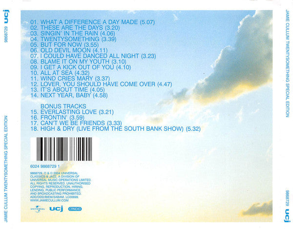 Jamie Cullum : Twentysomething (CD, Album, S/Edition)