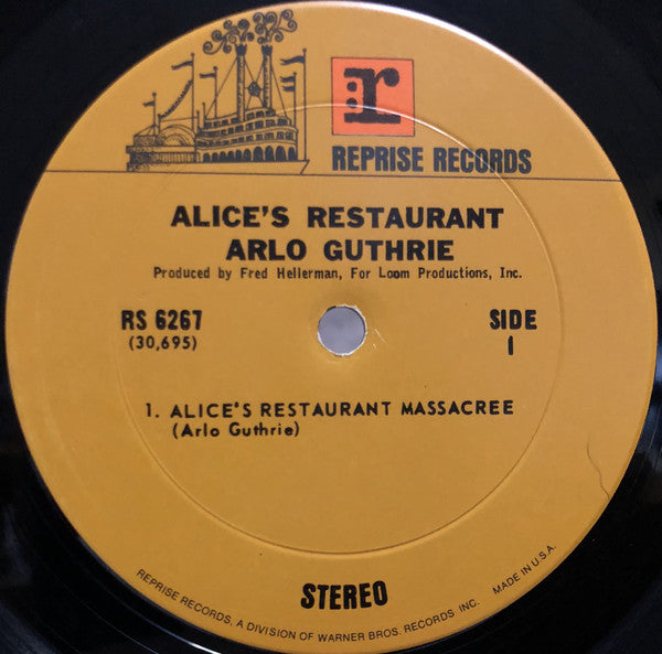 Arlo Guthrie : Alice's Restaurant (LP, Album, RP)