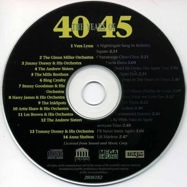 Various : The Years Of 40-45 (CD, Comp)