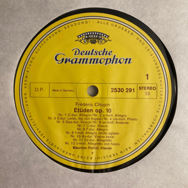 Frédéric Chopin, Maurizio Pollini : Études Op. 10 & Op. 25 (LP, Album)