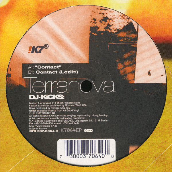 Terranova : DJ-Kicks EP / Contact (12", EP)