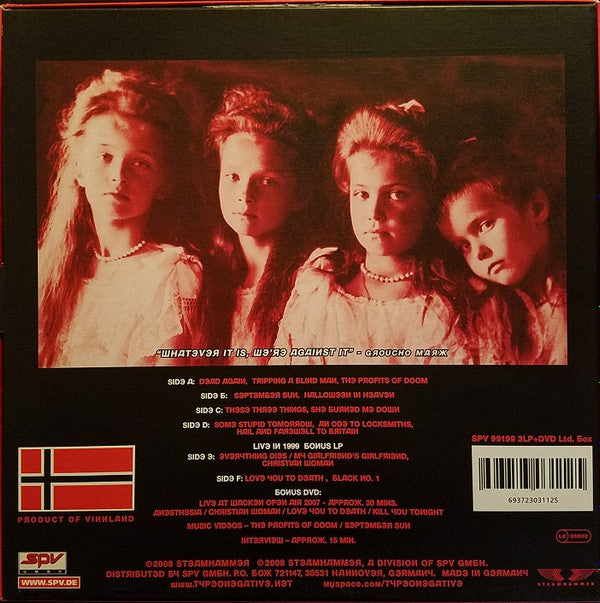 Type O Negative : Dead Again (2xLP, Album, Red + LP + DVD-V, Car + 10xFile, MP3,)