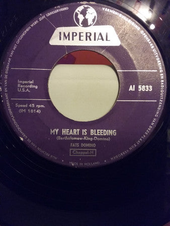 Fats Domino : My Real Name / My Heart Is Bleeding (7", Lar)