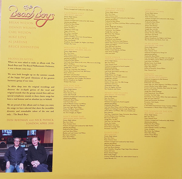 The Beach Boys With The Royal Philharmonic Orchestra : The Beach Boys With The Royal Philharmonic Orchestra (2xLP, Comp)
