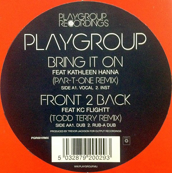 Playgroup : Bring It On / Front To Back (12", Single)