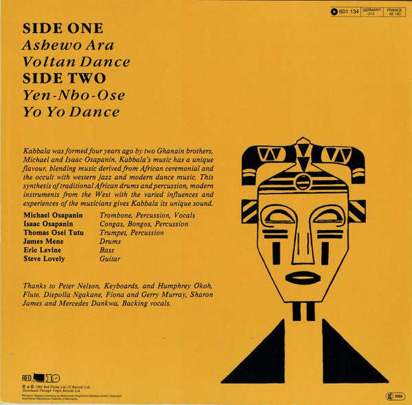 Kabbala : Extended Dance Mixes (12", EP)