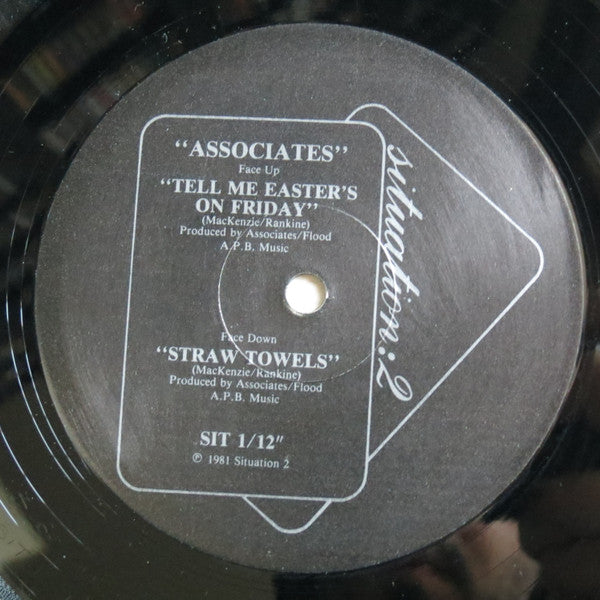 The Associates : Tell Me Easter's On Friday (12", Single, RP, WEA)