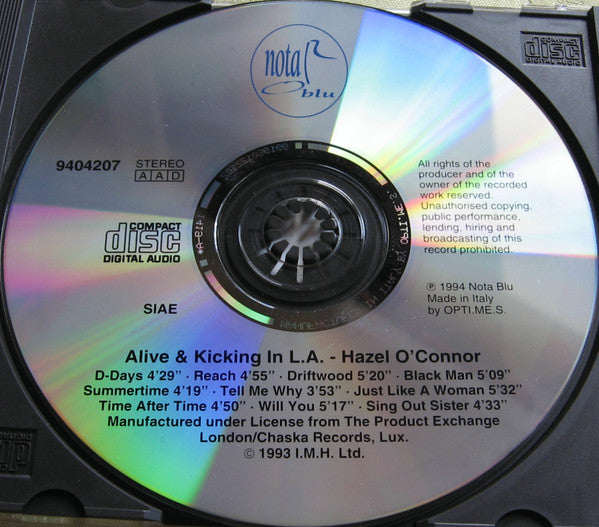 Hazel O'Connor : Alive And Kicking In L.A. (CD, Album, RE)