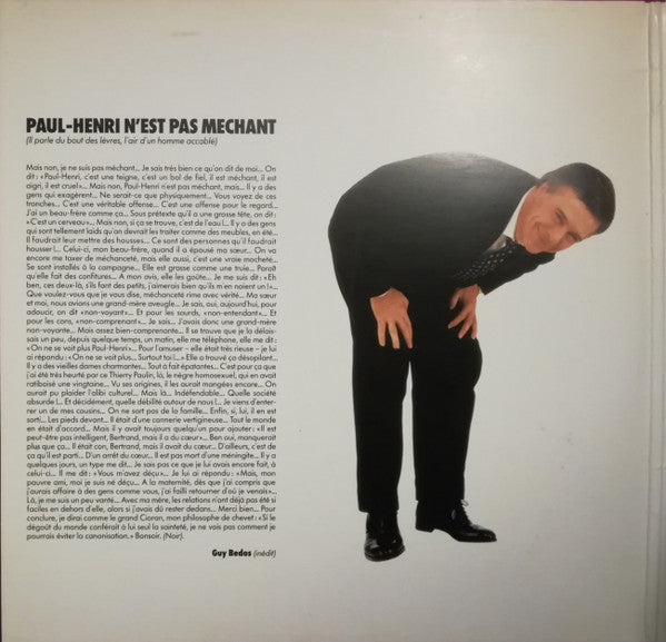 Guy Bedos : Au Zénith (2xLP, Album)