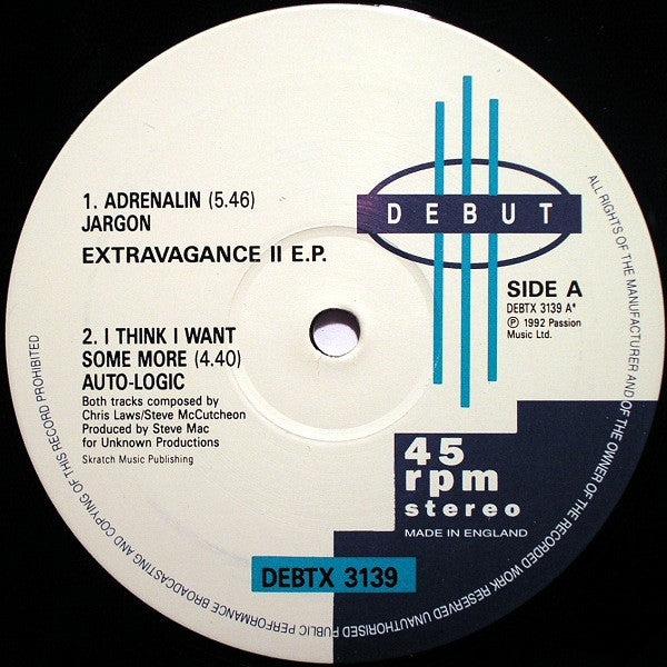 Various : Extravagance II E.P. (12", EP)