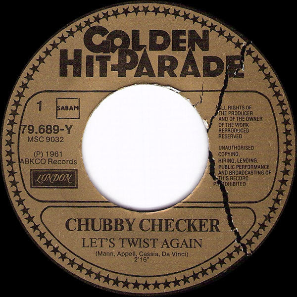 Chubby Checker : Let's Twist Again / The Twist (7", Single)