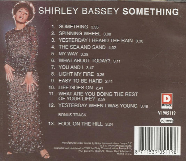 Shirley Bassey : Something (CD, Album, RE)