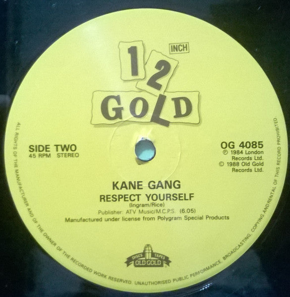 Kane Gang* : Closest Thing To Heaven / Respect Yourself (12")