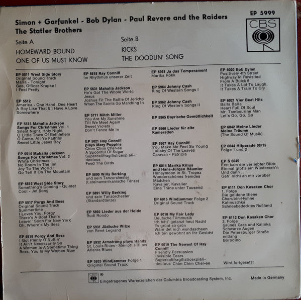 Various : Folk + Beat (7", EP)