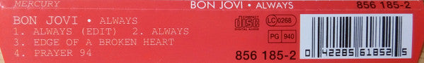 Bon Jovi : Always (CD, Maxi)